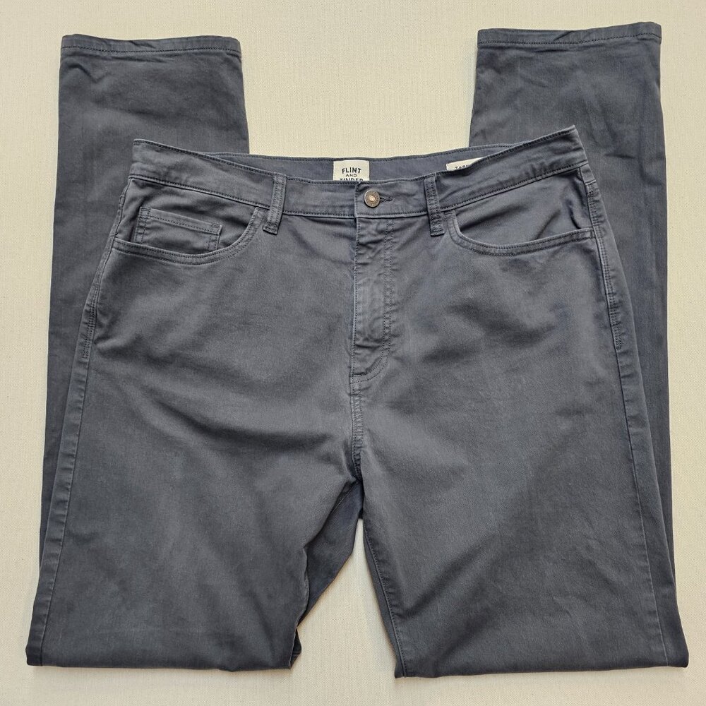 Flint and Tinder Men's Gray Five-Pocket Pants